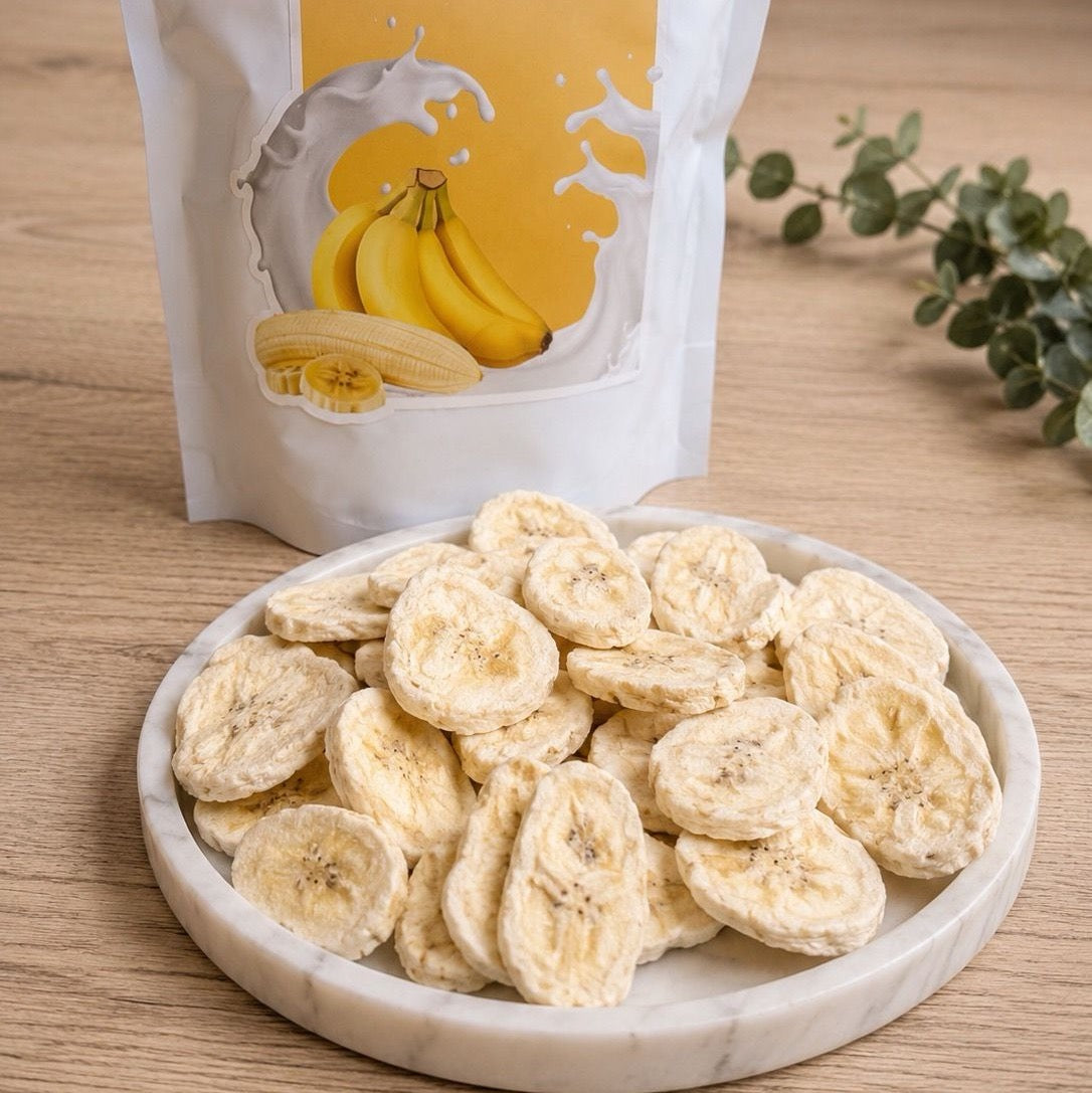 Banana Dried Mango. موز مجفف بالتبريد