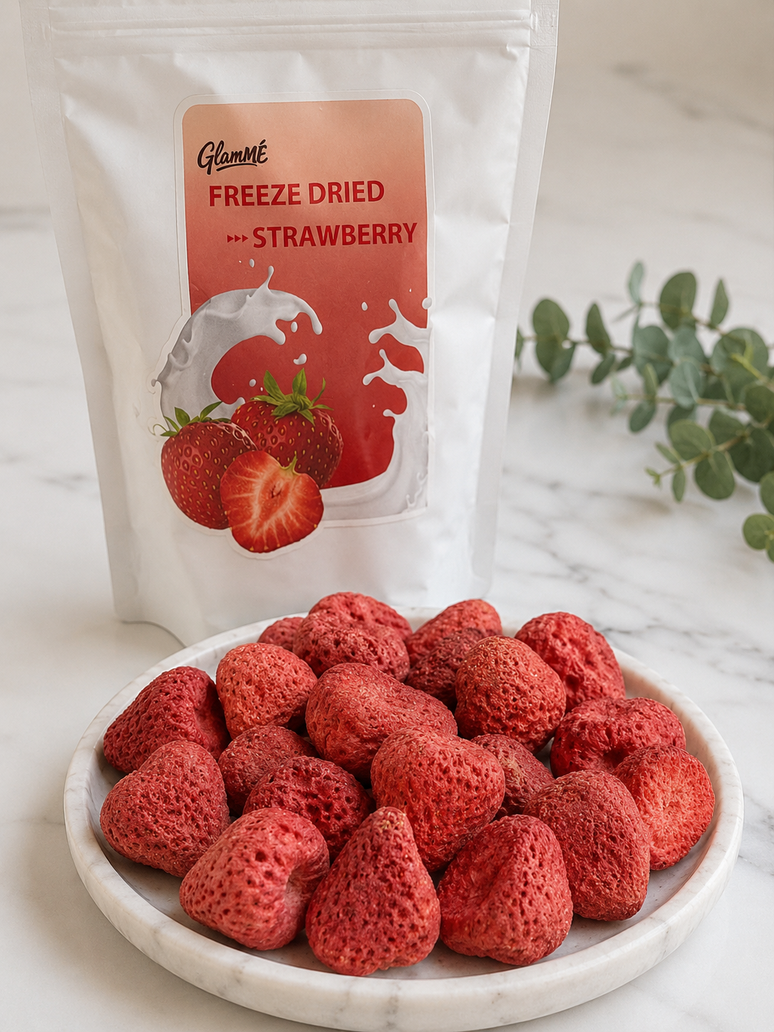 Freeze Dried Strawberries فراولة مجمده بالتبريد